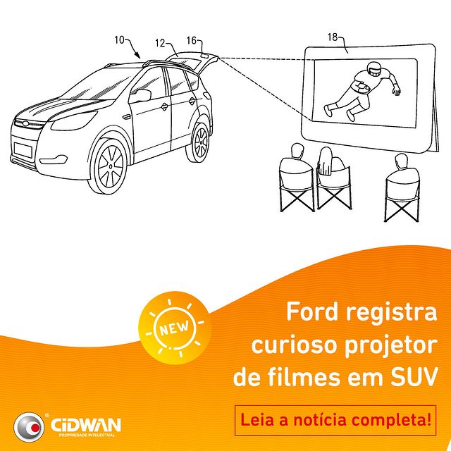 Read more about the article Ford registra curioso projetor de filmes em SUV
